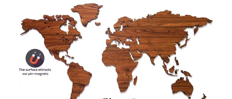 Wooden map